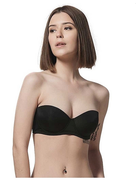 SECRET MOLDED STRAPLESS ΓΥΝΑΙΚΕΙΟ ΣΟΥΤΙΕΝ CUP D ME ΕΛΑΦΡΙΑ ΕΝΙΣΧΥΣΗ ΚΑΙ ΜΠΑΝΕΛΑ ΑΠΟ ΜΙΚΡΟΪΝΑ ΑΟΡΑΤΟ