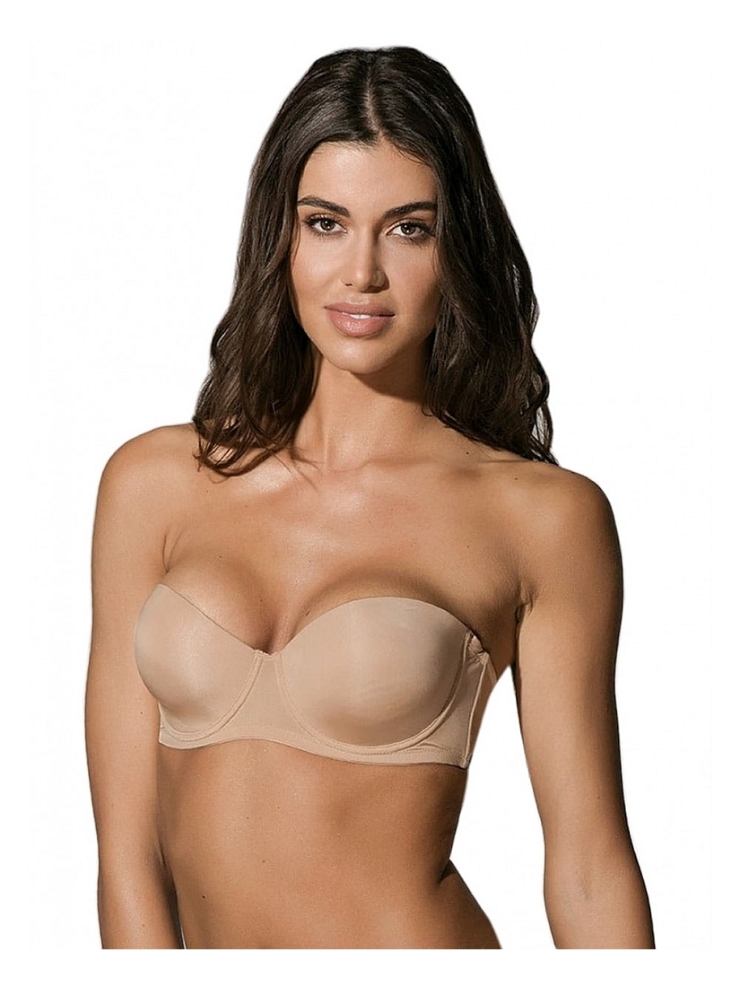 SECRET MOLDED STRAPLESS ΓΥΝΑΙΚΕΙΟ ΣΟΥΤΙΕΝ CUP D ME ΕΛΑΦΡΙΑ ΕΝΙΣΧΥΣΗ ΚΑΙ ΜΠΑΝΕΛΑ ΑΠΟ ΜΙΚΡΟΪΝΑ ΑΟΡΑΤΟ