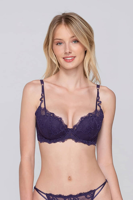 DAISY-PADDED BALCONETTE ΓΥΝΑΙΚΕΙΟ ΣΟΥΤΙΕΝ ΜΕ ΑΝΑΓΛΥΦΗ ΔΑΝΤΕΛΑ ΕΝΙΣΧΥΣΗ ΚΑΙ ΜΠΑΝΕΛΑ