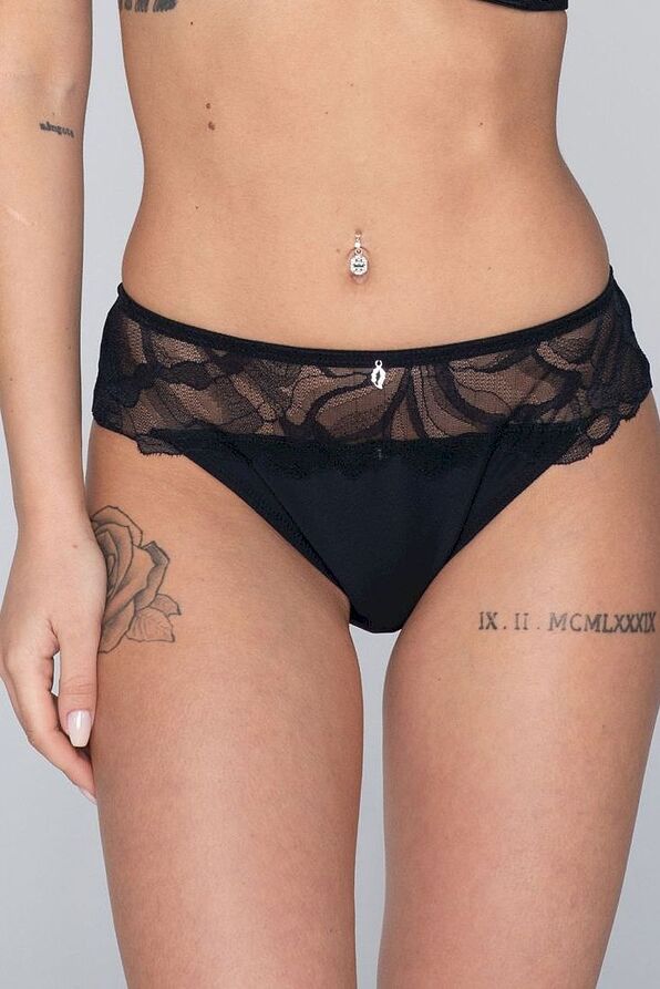 MELODY WOMAN BIKINI BRIEF WITH LACE BREATHABLE WITH COTTON GUSSET IDEAL FOR BRIDES