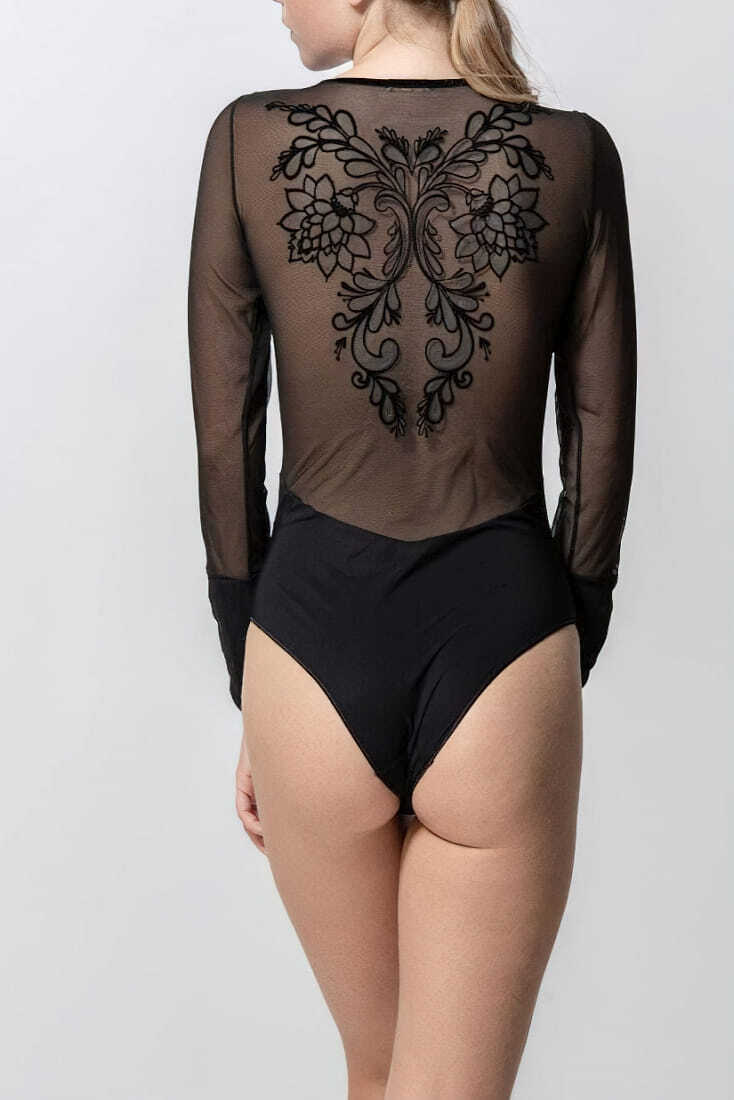 LUNA GRACE - ΓΥΝΑΙΚΕΙΟ ΜΑΥΡΟ ΚΟΡΜΑΚΙ ΜΕ ΣΧΕΔΙΟ ΠΙΣΩ