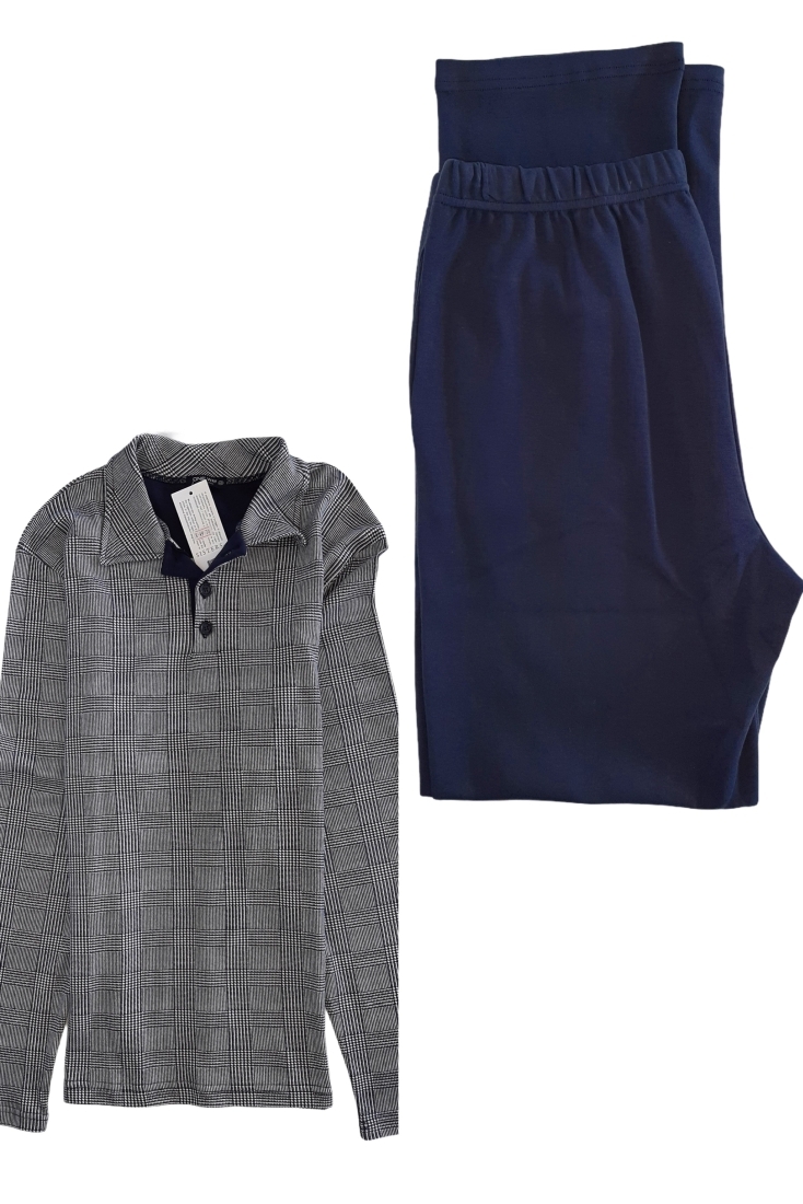 LUNA ONE WAY- ΑΝΔΡΙΚΗ ΜΑΚΡΙΑ ΒΑΜΒΑΚΕΡΗ ΠΥΖΑΜΑ