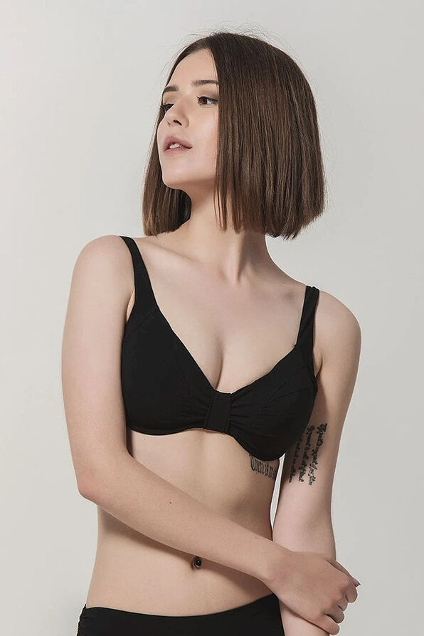 WOMAN SWIMWEAR BRA CUP D BALCONETTE UNPADDED WIRED WITH STRAPS