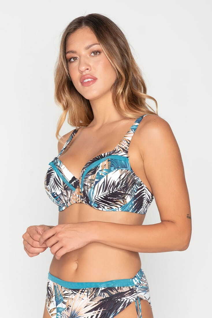 TROPIC ΓΥΝΑΙΚΕΙΟ ΜΑΓΙΟ TOP BALCONETTE ΧΩΡΙΣ ΕΝΙΣΧΥΣΗ TROPICAL ΤΥΠΩΜΑ ΜΕ ΜΠΑΝΕΛΑ