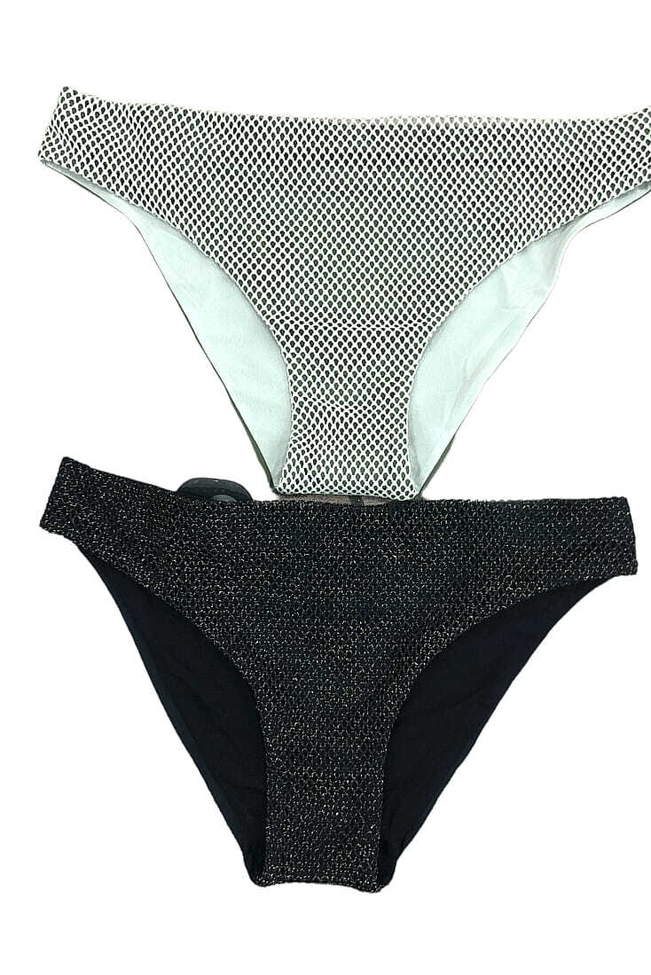 ARIEL ΓΥΝΑΙΚΕΙΟ ΜΑΓΙΟ SLIP BIKINI 5 CM ΣΤΟ ΠΛΑΙ ΓΥΑΛΙΣΤΕΡΟ ΔΙΧΤΥΩΤΟ