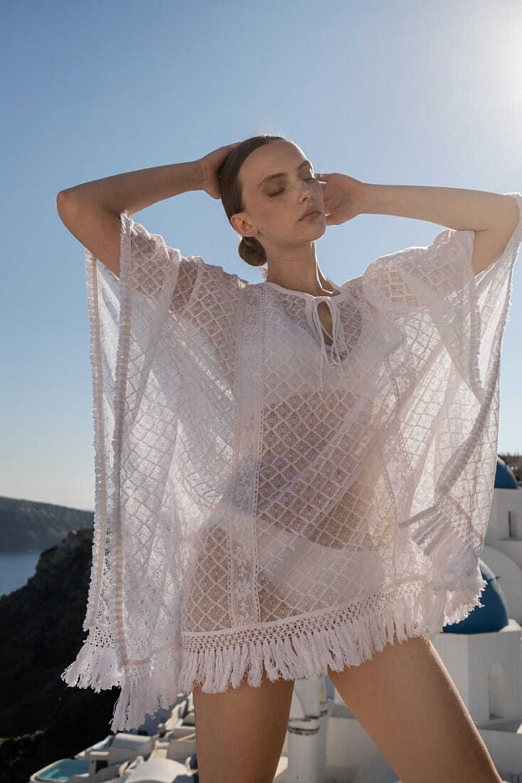 ELISA ΓΥΝΑΙΚΕΙΟ ΚΑΦΤΑΝΙ ΜΟΝΟΧΡΩΜΟ ΥΦΑΝΤΟ ΜΕ ΚΡΟΣΣΙΑ