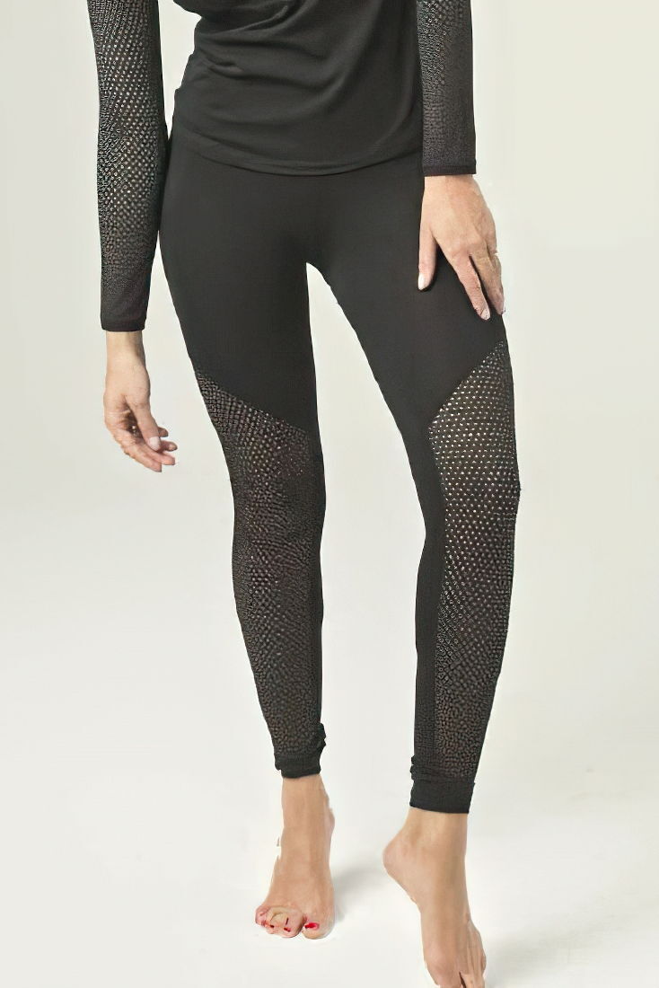 MAGIC DREAM - LEGGINGS ΚΟΛΑΝ ΜΕ ΛΕΠΤΟΜΕΡΕΙΑ ΔΙΧΤΥ ΜΠΡΟΣΤΑ