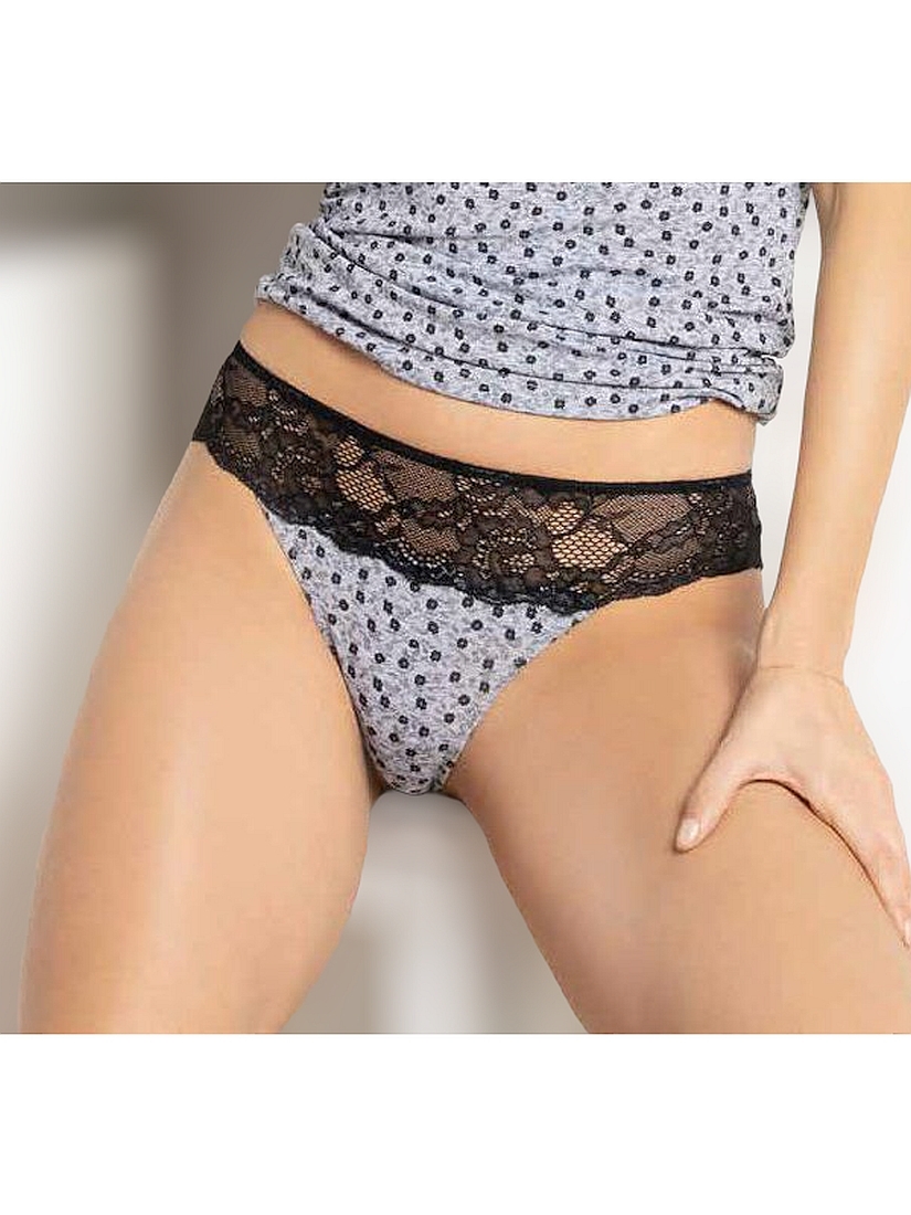 MAGIC DREAM- ΣΛΙΠ BRAZIL ΒΑΜΒΑΚΕΡΟ ΜΕ ΣΧΕΔΙΟ FLORAL ΚΑΙ ΤΕΛΕΙΩΜΑ ΔΑΝΤΕΛΑ