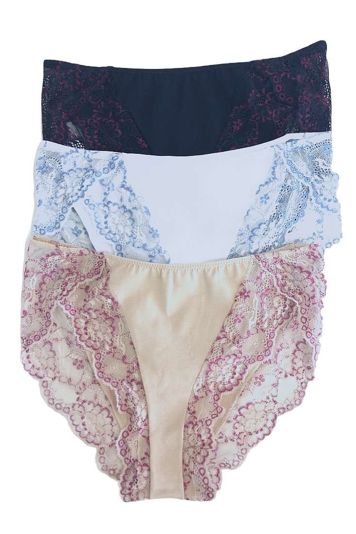 ΓΥΝΑΙΚΕΙΟ ΒΑΜΒΑΚΕΡΟ BIKINI  ΜΕ ΔΑΝΤΕΛΑ