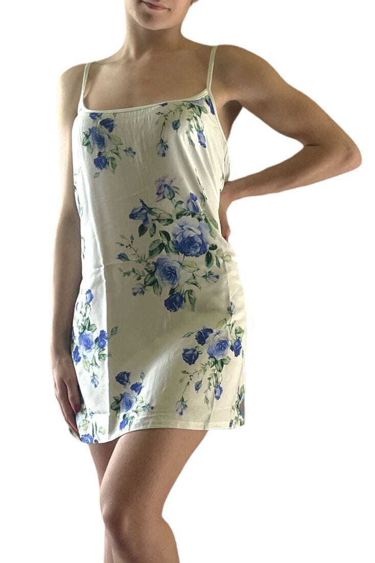 ΓΥΝΑΙΚΕΙΑ ΚΟΝΤΗ ΒΙΣΚΟΖΗ ΝΥΧΤΙΚΙΑ ΜΕ FLORAL ΣΧΕΔΙΟ