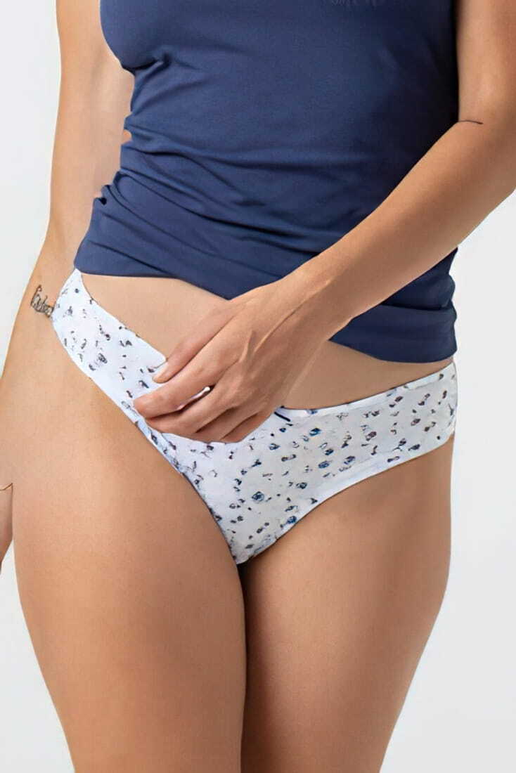 ΓΥΝΑΙΚΕΙΟ ΣΛΙΠ BRAZIL ΒΑΜΒΑΚΕΡΟ ΜΕ FLORAL ΣΧΕΔΙΟ