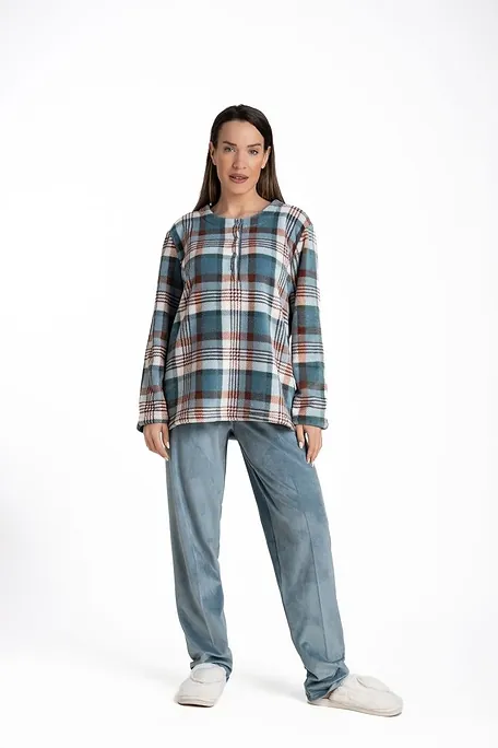 ΓΥΝΑΙΚΕΙΑ FLEECE ΒΕΛΟΥΔΟ ΠΙΤΖΑΜΑ ΠΑΤΙΛΕΤΑ ΚΑΡΟ & ΑΝΟΙΧΤΟ ΜΠΑΤΖΑΚΙ