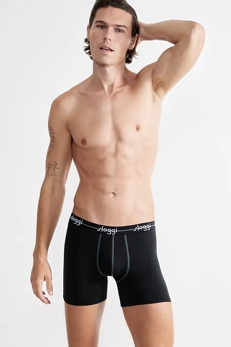 2-PACK ΑΝΔΡΙΚΟ ΒΑΜΒΑΚΕΡΟ BOXER ΜΕ ΕΞΩΤΕΡΙΚΟ ΛΑΣΤΙΧΟ ΚΑΙ ΜΑΚΡΥ ΠΟΔΙ-SLOGGI MEN START SHORT