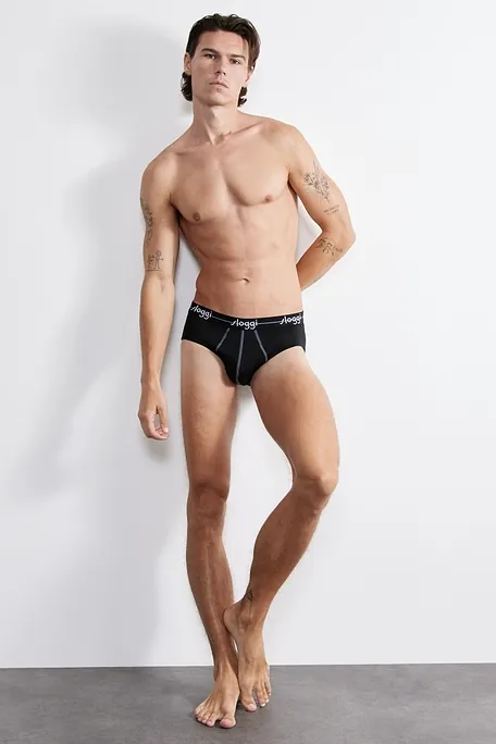 2-PACK ΑΝΔΡΙΚΟ ΒΑΜΒΑΚΕΡΟ MIDI ΣΛΙΠ ΜΕ ΦΑΡΔΥ ΠΛΑΪΝΟ & ΕΞΩΤΕΡΙΚΟ ΛΑΣΤΙΧΟ-SLOGGI MEN START MIDI