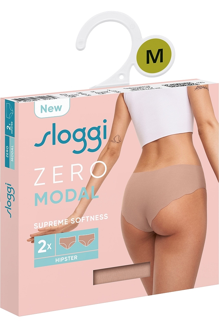2-PACK ΓΥΝΑΙΚΕΙΟ MODAL HIPSTER LASER-CUT ΔΙΑΠΝΕΟΝ-SLOGGI ZERO MODAL 2.0 H HIPSTER