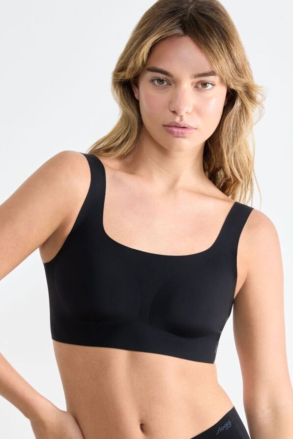INVISIBLE LASER-CUT TOP V-NECK SEAMLESS LIGHT SUPPORT-SLOGGI ZERO FEEL 2.0 TOP