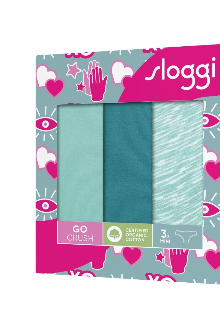 3-PACK ΓΥΝΑΙΚΕΙΟ ΣΛΙΠ BIKINI ΑΠΌ ΟΡΓΑΝΙΚΟ ΒΑΜΒΑΚΙ ΜΕ ΛΕΠΤΟΜΕΡΕΙΕΣ ΔΑΝΤΕΛΑΣ-SLOGGI GO CRUSH MINI