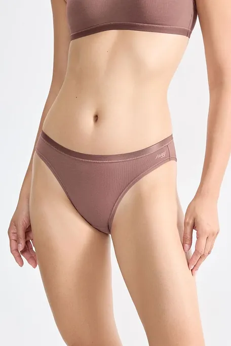 3-PACK ΓΥΝΑΙΚΕΙΟ ΣΛΙΠ BIKINI ΒΑΜΒΑΚΕΡΟ ΜΟΝΟΧΡΩΜΟ ΠΛΑΚΕ ΡΑΦΕΣ-SLOGGI GO DAILY COTTON MINI