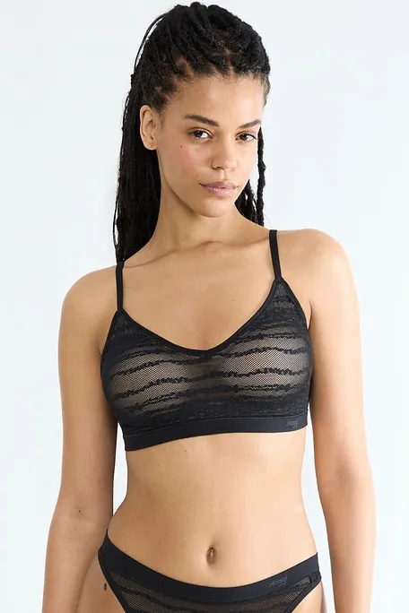 WOMAN WIRELESS PUSH-UP BRALETTE SUPER STRETCHY FREEDOM OF MOVEMENT-SLOGGI FREE EVOLVE PU LACE