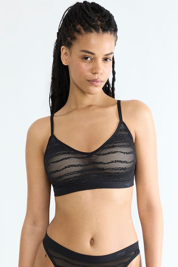WOMAN WIRELESS PUSH-UP BRALETTE SUPER STRETCHY FREEDOM OF MOVEMENT-SLOGGI FREE EVOLVE PU LACE