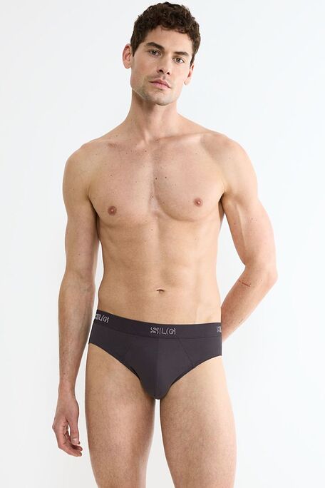 2-PACK MAN ORGANIC COTTON BRIEF WITH EXTERNAL WAISTBAND-SLOGGI SLG BASE BRIEF C2P