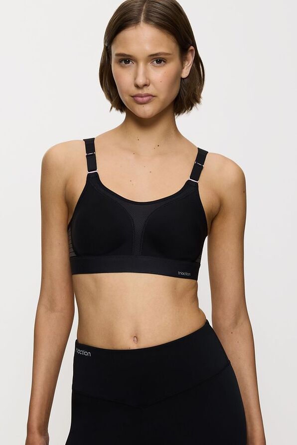 SPORTS BRA HIGH SUPPORT BREATHABLE WIRELESS WITH MULTI-WAY STRAPS-TRIACTION EXTREME LITE N EX