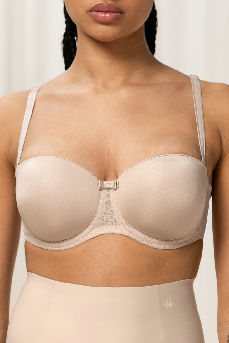 ΓΥΝΑΙΚΕΙΟ ΣΟΥΤΙΕΝ STRAPLESS T-SHIRT ΑΟΡΑΤΟ ΜΕ ΜΠΑΝΕΛΑ ΓΙΑ ΒΑΡΥ ΣΤΗΘΟΣ-TRIUMPH BEAUTY-FULL ESSENTIAL WDP