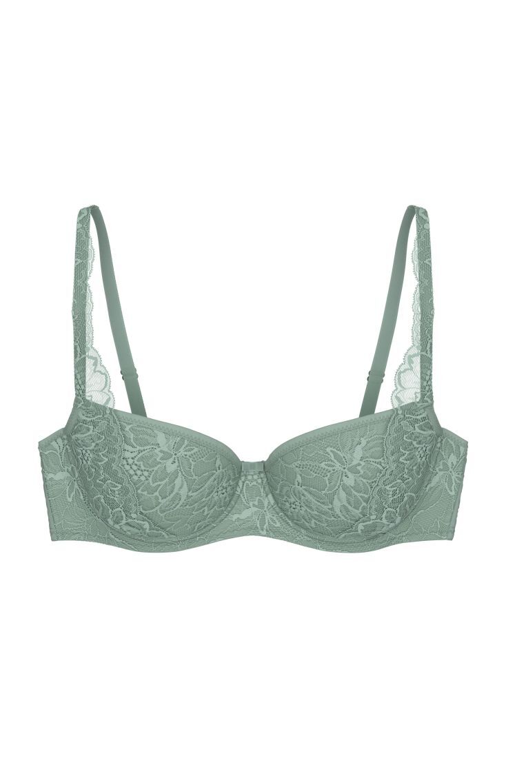 ΓΥΝΑΙΚΕΙΟ ΜΠΑΛΚΟΝΕ ΣΟΥΤΙΕΝ ΜΕ ΕΝΙΣΧΥΣΗ ΜΠΑΝΕΛΑ & FLORAL ΔΑΝΤΕΛΑ-AMOURETTE CHARM T WHP02