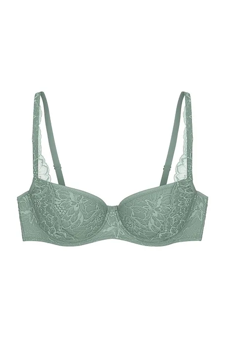 ΓΥΝΑΙΚΕΙΟ ΜΠΑΛΚΟΝΕ ΣΟΥΤΙΕΝ ΜΕ ΕΝΙΣΧΥΣΗ ΜΠΑΝΕΛΑ & FLORAL ΔΑΝΤΕΛΑ-AMOURETTE CHARM T WHP02