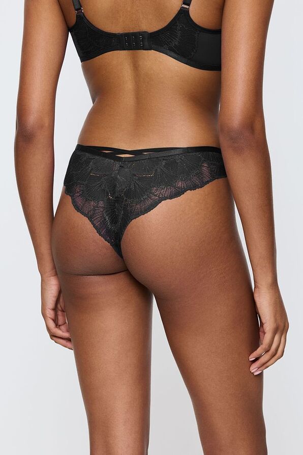 BRAZILIAN KNICKERS WITH LACE & FRONT V-SHAPE DESIGN-PALINA MOONLIGHT KISS