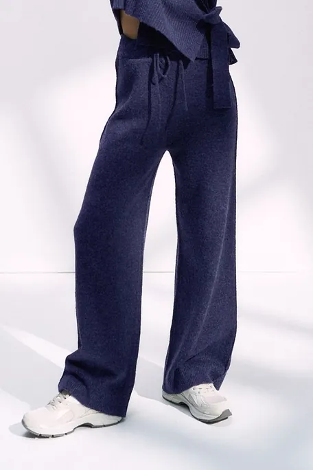 ΓΥΝΑΙΚΕΙΟ ΑΠΑΛΟ ΠΛΕΚΤΟ ΠΑΝΤΕΛΟΝΙ ΜΕ ΑΝΟΙΧΤΟ ΜΠΑΤΖΑΚΙ-AMOURETTE COZY TROUSERS