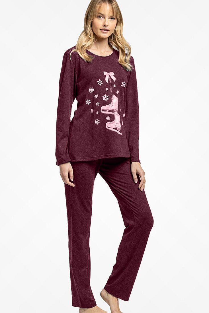 JEANNETTE -  ΓΥΝΑΙΚΕΙΑ ΠΥΖΑΜΑ ΜΕ ΤΥΠΩΜΑ ΠΑΤΙΝΙΑ