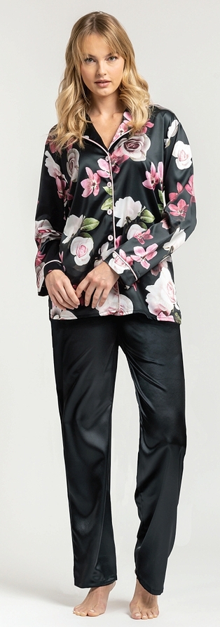 JEANNETTE- WOMEN FASHION SATIN PYJAMA SET