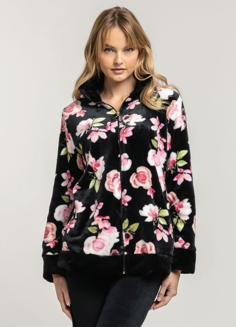 JEANNETTE - ΣΑΚΑΚΙ FLEECE ME ΦΕΡΜΟΥΑΡ & ΣΧΕΔΙΟ ROSES