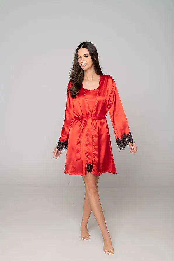 ΓΥΝΑΙΚΕΙΑ ΡΟΜΠΑ ΣΑΤΕΝ ΜΟΝΟΧΡΩΜΗ ΜΕ ΜΑΥΡΗ ΔΑΝΤΕΛΑ ΣΤΑ ΤΕΛΕΙΩΜΑΤΑ