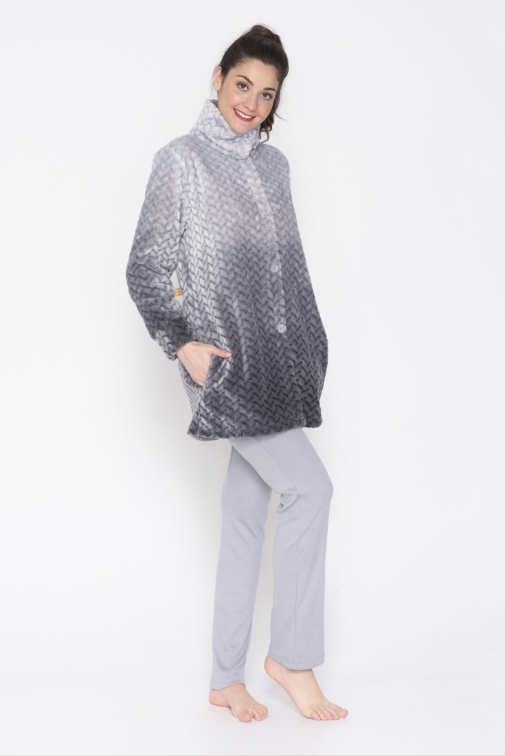 JEANNETTE - ΣΑΚΑΚΙ FLEECE ΚΟΥΜΠΩΤΟ ΖΑΚΑΡ