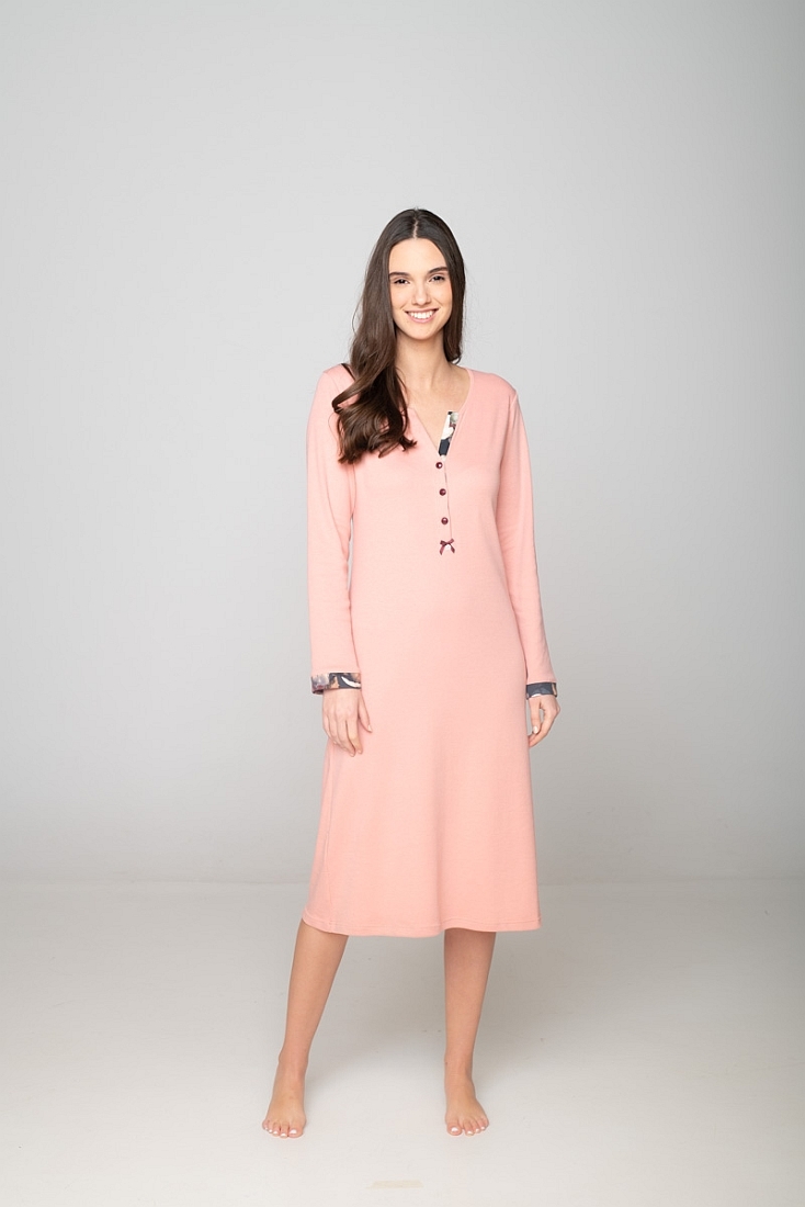 ΓΥΝΑΙΚΕΙΟ ΝΥΧΤΙΚΟ ΒΑΜΒΑΚΕΡΟ ΜΟΝΟΧΡΩΜΟ ΜΕ ΒΑΘΙΑ ΠΑΤΙΛΕΤΑ ΙΔΑΝΙΚΟ ΓΙΑ ΘΗΛΑΣΜΟ