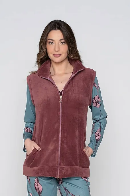 ΓΥΝΑΙΚΕΙΑ FLEECE ΚΑΖΑΚΑ ΜΟΝΟΧΡΩΜΗ ΜΕ ΦΕΡΜΟΥΑΡ ΚΑΙ ΤΣΕΠΕΣ