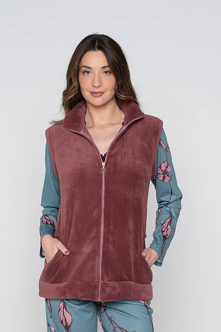 ΓΥΝΑΙΚΕΙΑ FLEECE ΚΑΖΑΚΑ ΜΟΝΟΧΡΩΜΗ ΜΕ ΦΕΡΜΟΥΑΡ ΚΑΙ ΤΣΕΠΕΣ