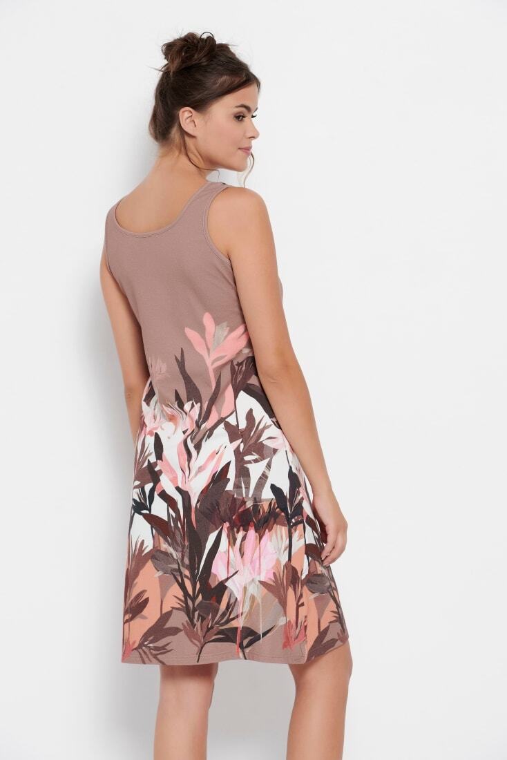 ΓΥΝΑΙΚΕΙΟ MIDI ΦΟΡΕΜΑ ΑΠΌ ΒΙΣΚΟΖΗ FLORAL