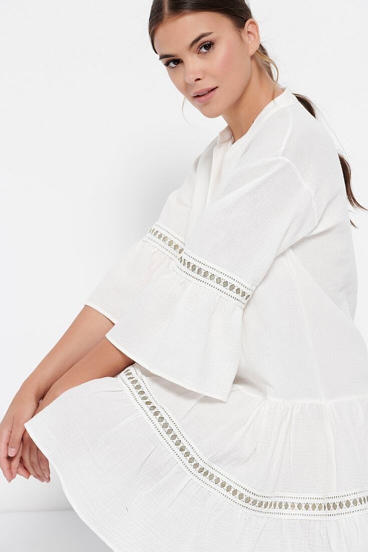 ΓΥΝΑΙΚΕΙΟ MIDI ΒΑΜΒΑΚΕΡΟ ΦΟΡΕΜΑ ΣΕ ΑΛΦΑ ΓΡΑΜΜΗ ΜΟΝΟΧΡΩΜΟ ΜΕ ΤΡΕΣΑ ΒΟΛΑΝ