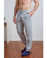 MAN SOFT COTTON PANTS PLAIN WITH POCKETS AND CUFFED LEGS