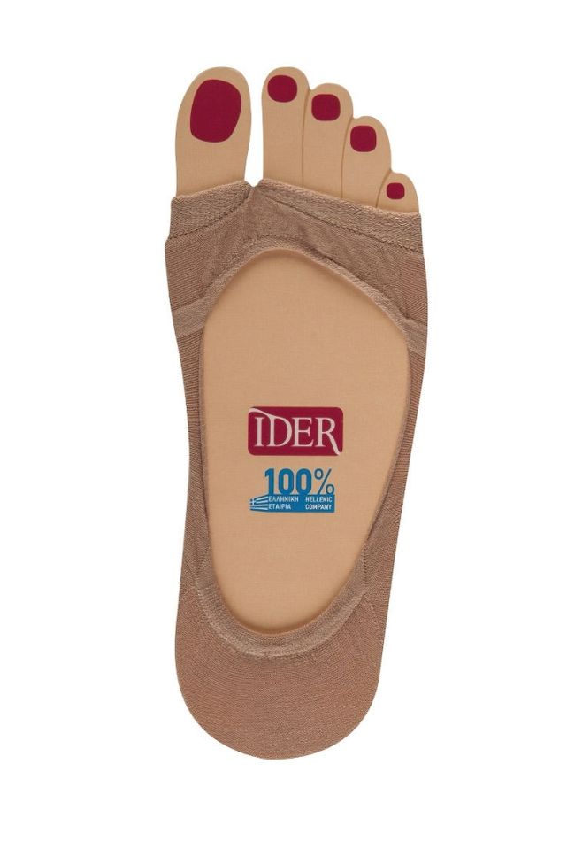 PEEP TOE FREE COTTON SHOE LINER SEEMLESS WITH OPEN TOES