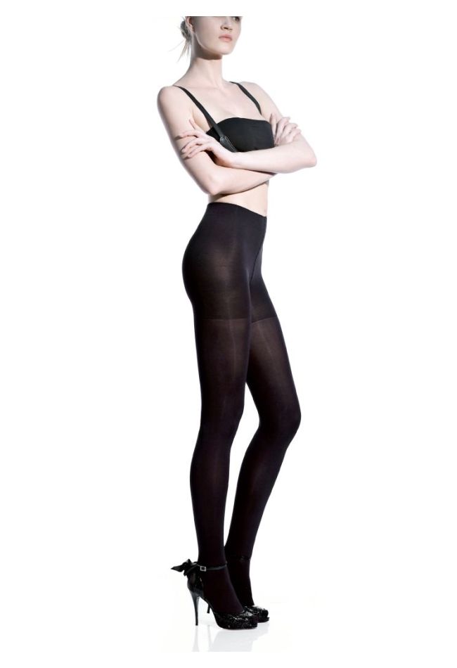 FOR YOU LINE- 100 DEN, OPAQUE ELASTIC TIGHTS WITH 3D MICROFIBRE