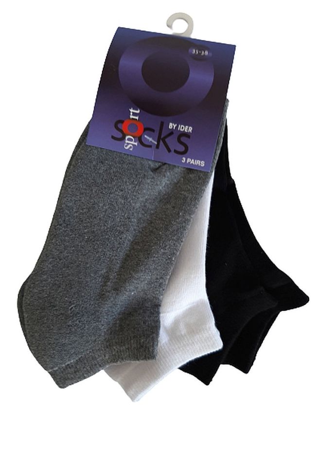 ANKLE COTTON SOCKS ( 3 PACK)