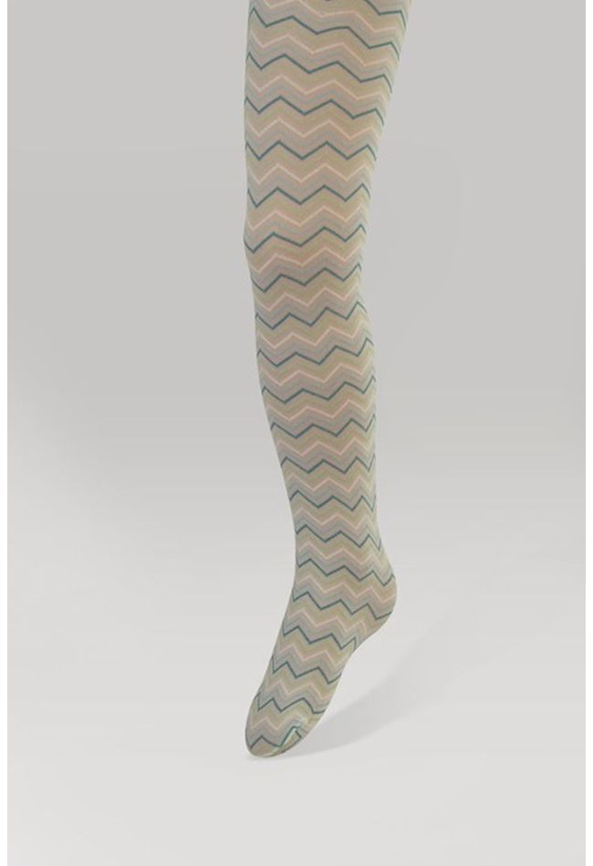IDER - KIDS OPAQUE FASHION TIGHTS WITH GEOMETRIC PATTERN