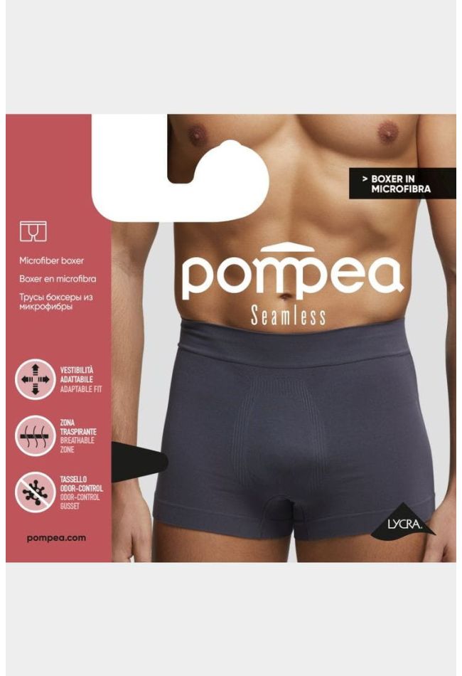 BOXER.U.SEAMLESS MAN BOXER IN SOFT MICROFIBER “PIQUET” WORKING WITH BREATHABLE ZONES AND BACTERIOSTATIC Q-SKIN® YARN IN THE ANATOMIC AREA