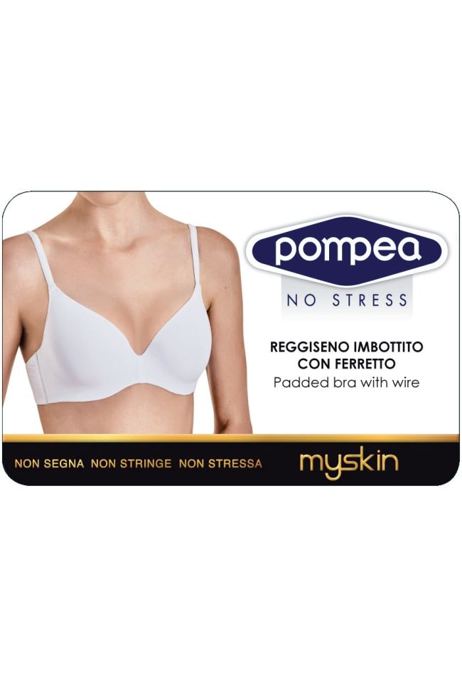 WOMEN SOFT MICORFIBRE PADDED BRA WITH ADJUSTABLE STRAPS