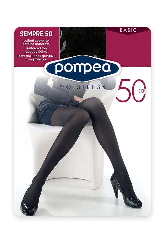 Hipsters Low Waist Opaque Black 50 Den Tights