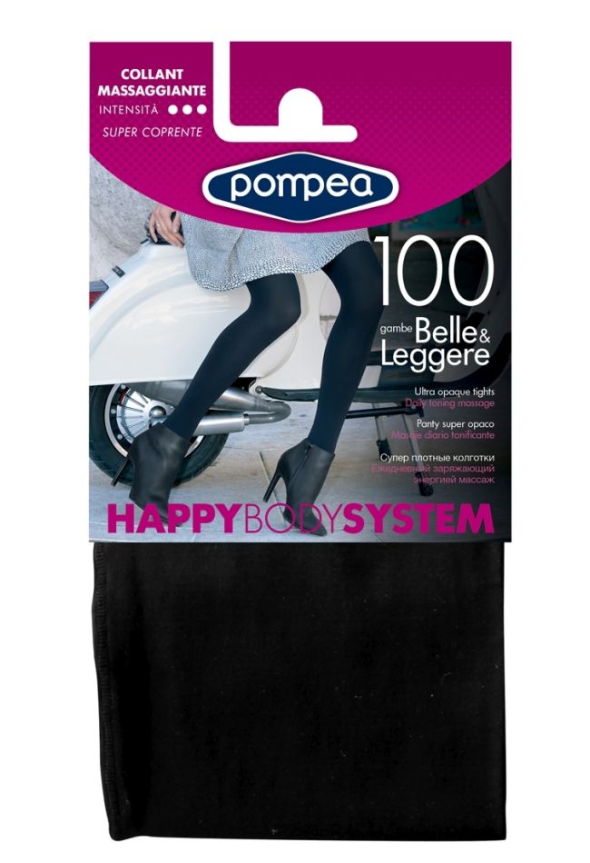 HBS 100 CL 100DEN ELASTIC OPAQUE TIGHTS SHAPE UP WITH GUSSET